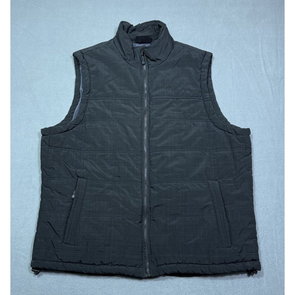 Rafter C Insulated Vest Mens XL Black Full Zip Fleece Lined Outdoor Western
